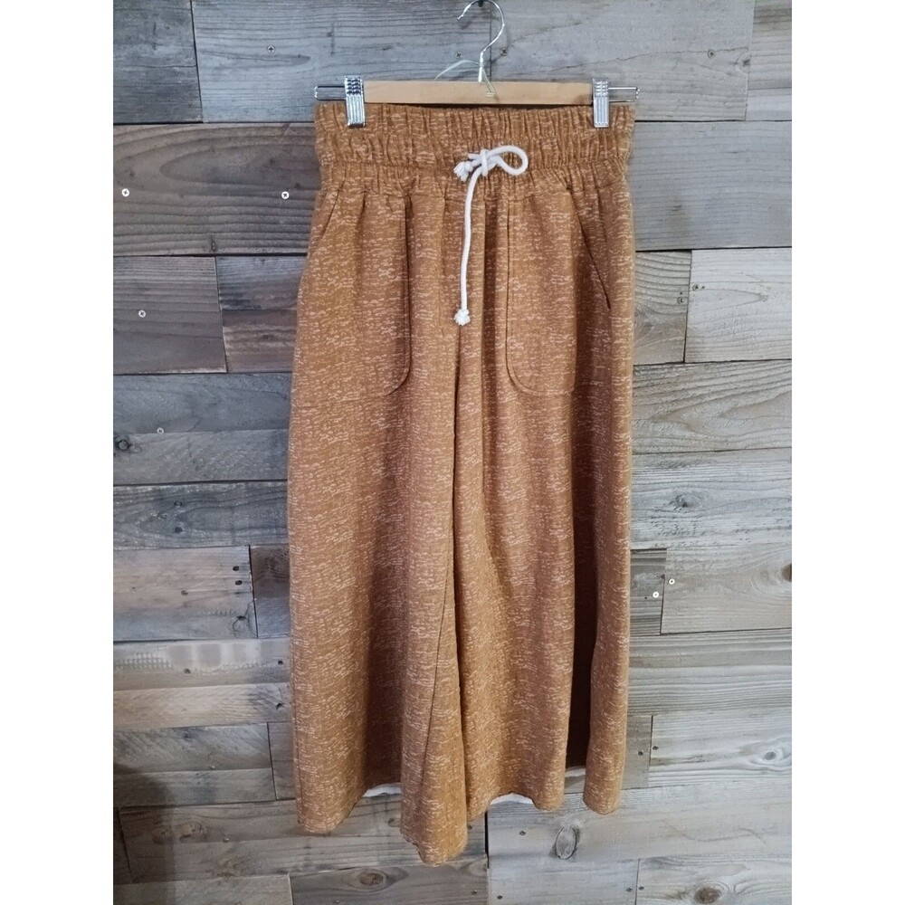 SALT By Roolee Linden Hts. Pants Sz. Sm. Wide Leg Cropped Elastic Waist EUC
